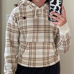 Plaid Champion Hoodie
